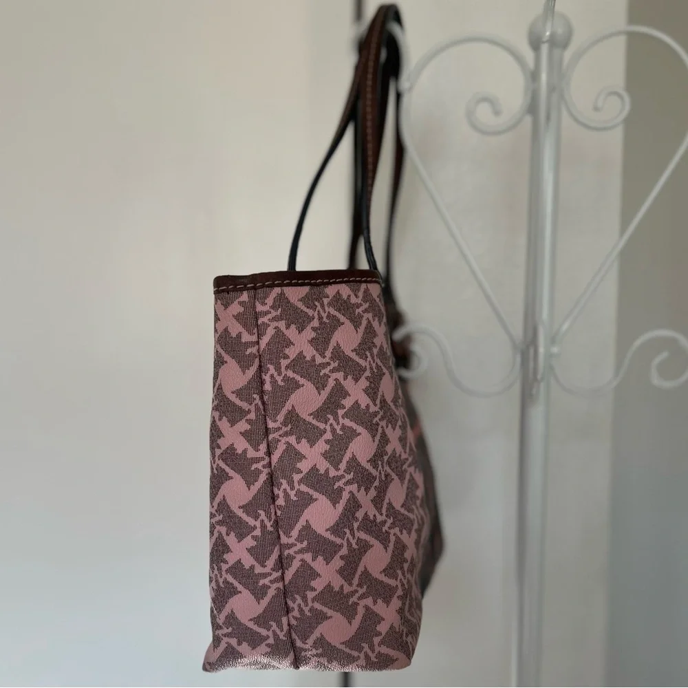 JUICY COUTURE "Choose Juicy" Coated Canvas Shoulder Tote Bag - Picture 4 of 14